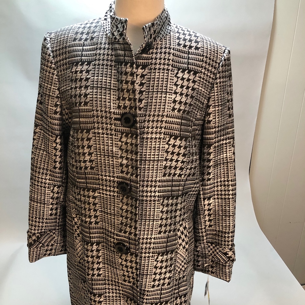 Alex Marie 16 long Jacket Black, White and Silver